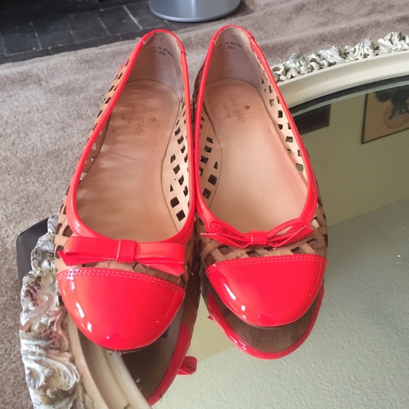 Neon Kate Spade Flats - Picture 1 of 4