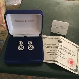 Camrose and Kross Swirling Circle Earrings