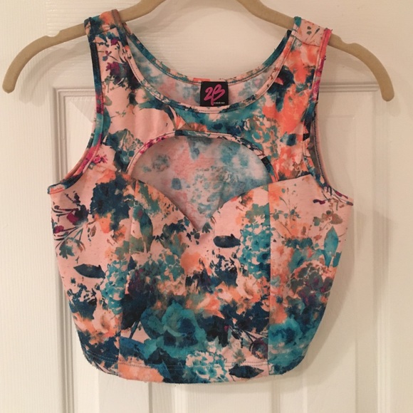 Multi colored crop top