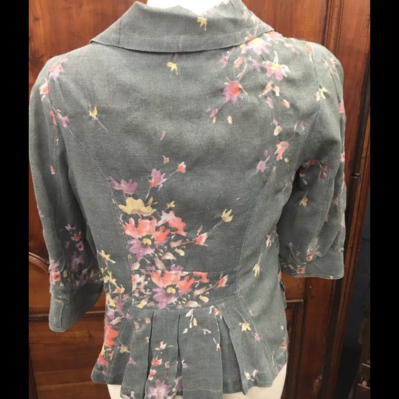 Burning Torch linen blazer//sz XS/S - Picture 2 of 3