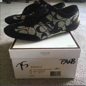 Black coach sneakers