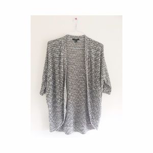Forever 21 black and white shrug sweater