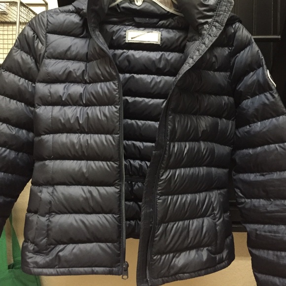 Abercrombie & Fitch navy puffer jacket