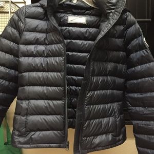Abercrombie & Fitch navy puffer jacket