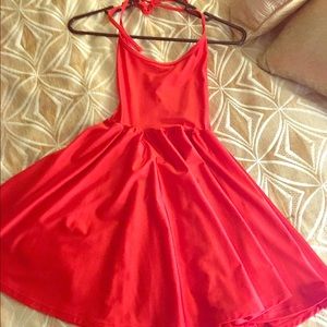 American apparel red dress