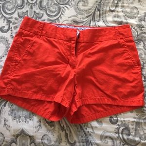 J. Crew Chino Shorts - 3", Red