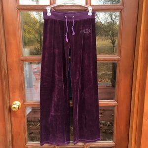 Juicy Couture Purple Velour Sweatpants Size S