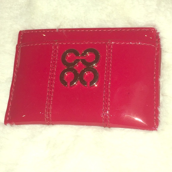 Coach- patent leather card holder