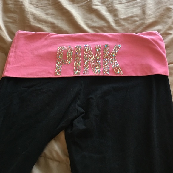 Victoria's Secret Pink Jeweled Yoga Pants