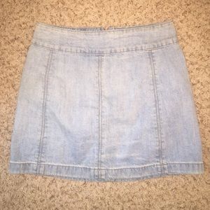 Free People denim mini