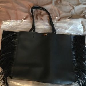 Victoria Secret fringe tote bag