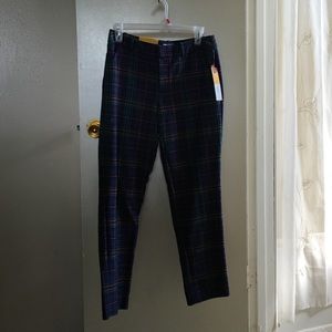 Merona classic fit mid rise plaid pants