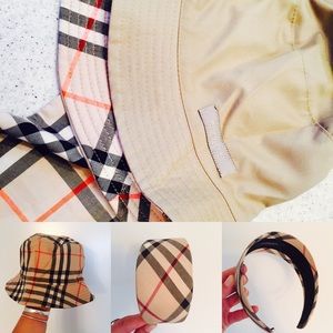Authentic Burberry bucket hat & headband