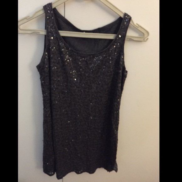 Sequin dark gray shirt