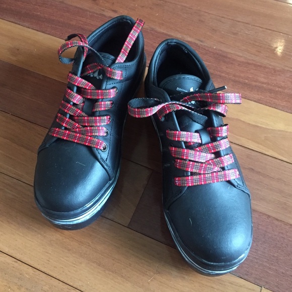 CTTC black platform sneakers, size 7