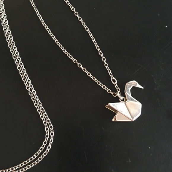 Origami Swan Necklace 🍃
