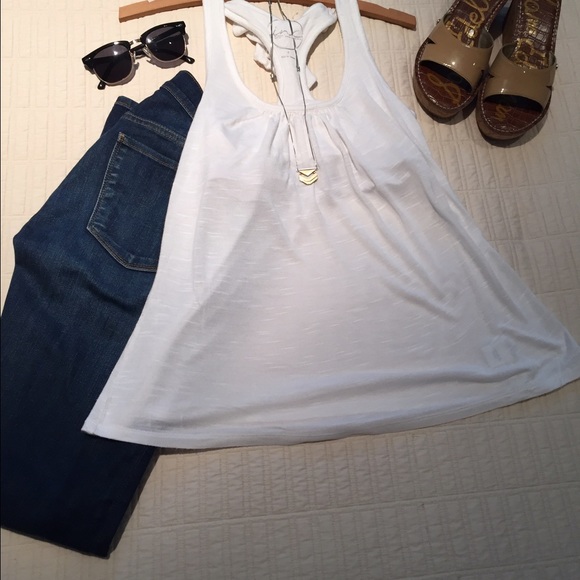 Inc. Ruffle tank top