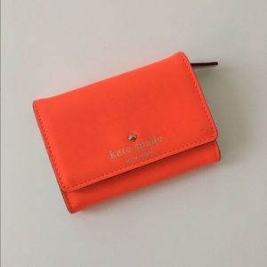 Kate Spade Neon Orange Card Holder