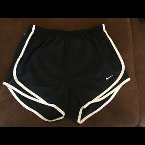 Black and white Nike shorts