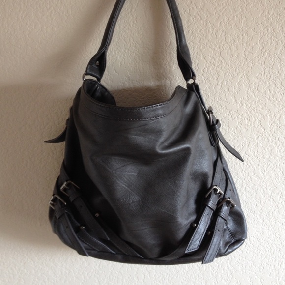 Gray Slouchy Shoulder Bag - Picture 1 of 3