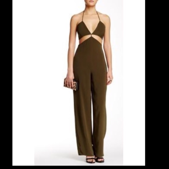 SOLD OUT. NWT. Sleeveless halter neck  jumpsuit.