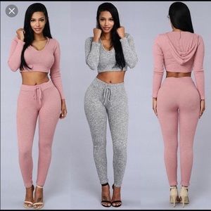 Gray 2piece set from fashion nova