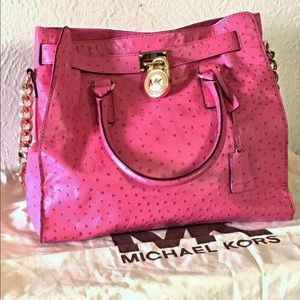 Michael Kors LARGE Hamilton Saffiano Leather purse