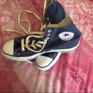 Navy blue high tops (Converse)