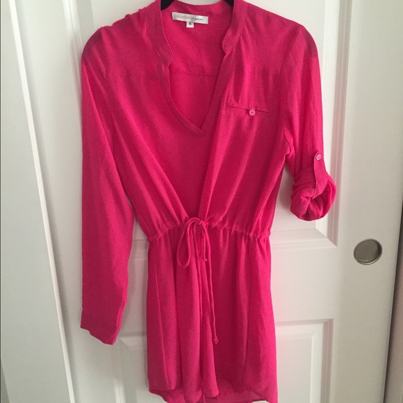 Pink dress with sleeve option. Barely worn. - Picture 1 of 2