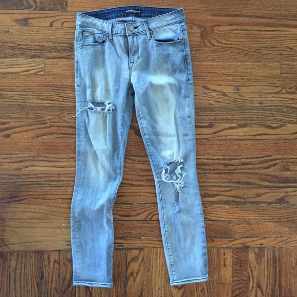 skinny crop denim pants