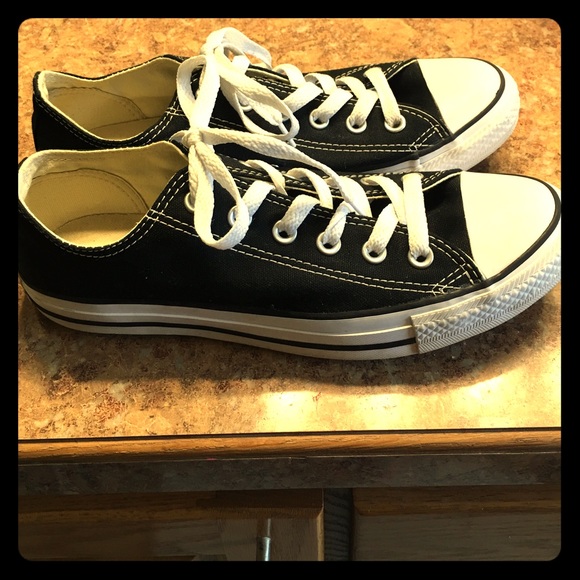 Classic black and white converse.