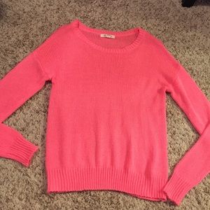 Cozy pink sweater