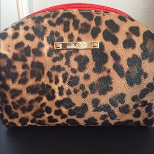 Stella and Dot leopard print poof