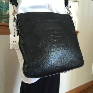 Ralph Lauren Black Leather Crossbody Bag