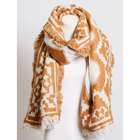 Bohemian Fringe Blanket Scarf - Picture 2 of 4