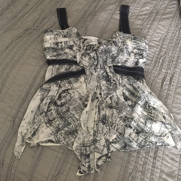 DVF silk top