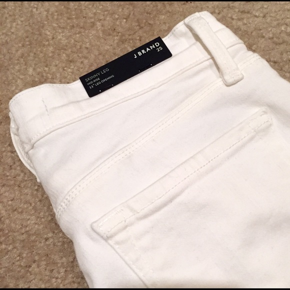 J Brand Denim - J BRAND Mid-Rise Skinny in Blanc 11" Leg Opening