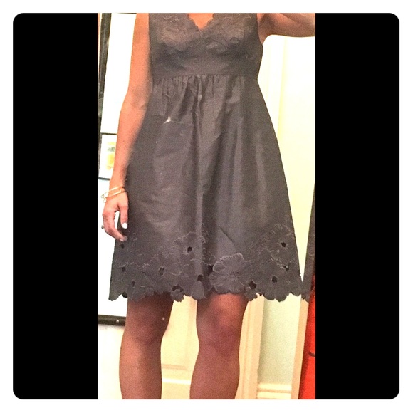 Adrianna Papell sleeveless floral cutout dress