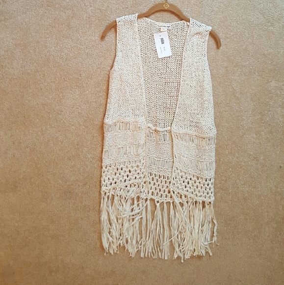 NEW, Double Zero Crochet and Fringe Top