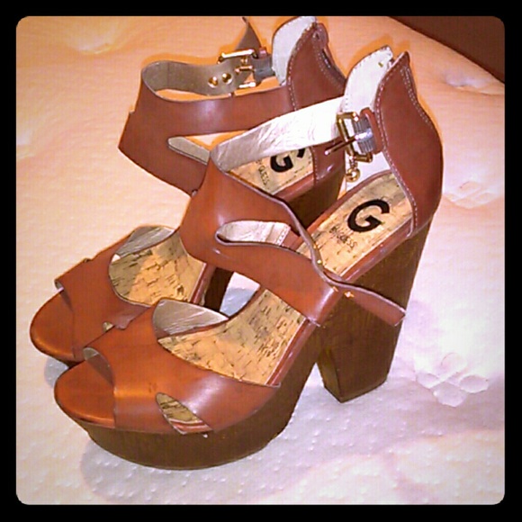 G by Guess platform sandals