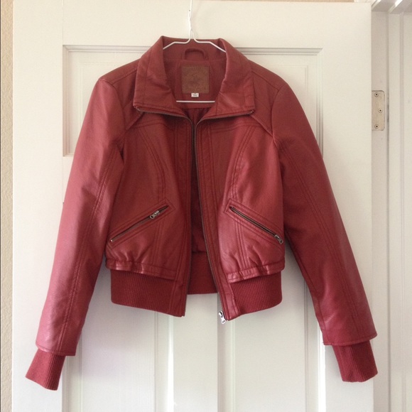 Burnt Orange Moto Jacket