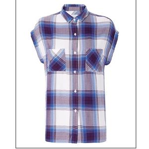 Rails Plaid Sleeveless Shirt