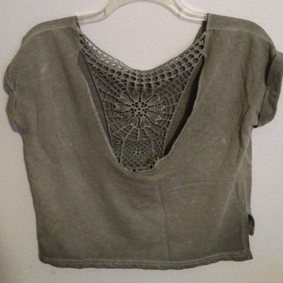 Cut out back crop top