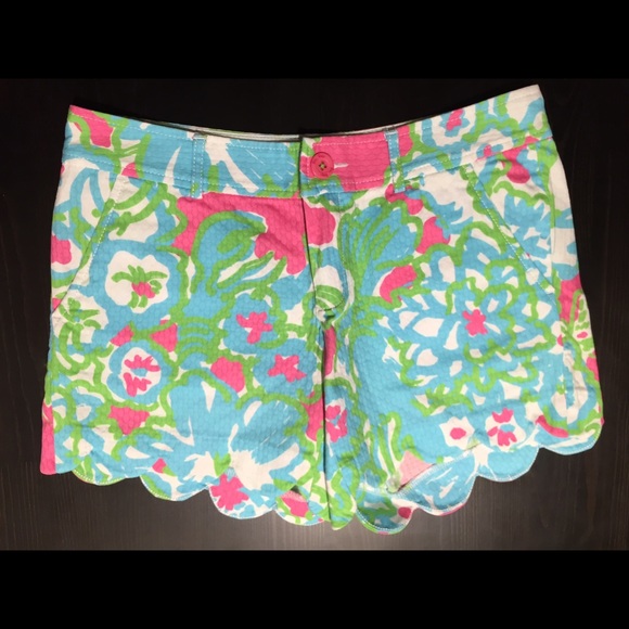 Lilly Buttercup Scalloped Shorts