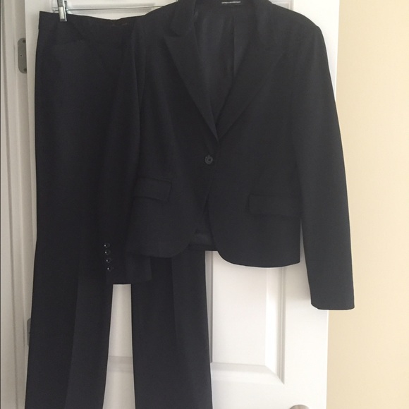 Express Black Suit Editor Fit