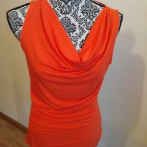 NWOT Michael Kors orange sleeveless size small