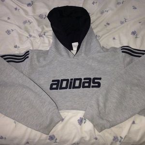 Vintage adidas cropped hoodie