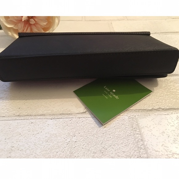 Kate Spade Black Clutch Gold Hardware - Picture 4 of 4