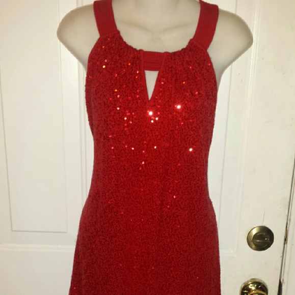 Red Sequin Top