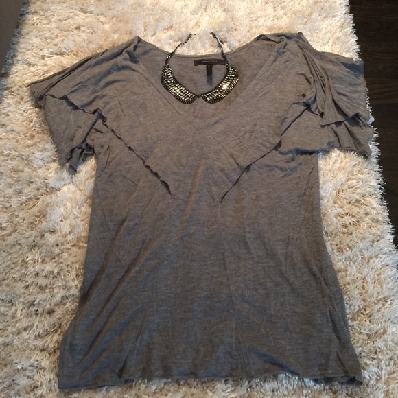 BCBG Gray Top